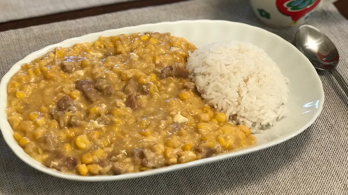 粟米肉粒飯 Sweet Corn Pork Rice Dish (Hong Kong Cafe&nbsp;Style)